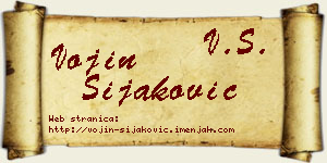 Vojin Šijaković vizit kartica
